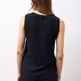 Clean Cut Sleeveless Blouse