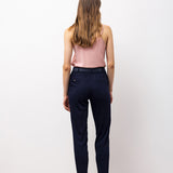 Modern Fit Ankle Trousers - Navy Blue