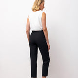 Classic Belted Ankle Trousers – Black